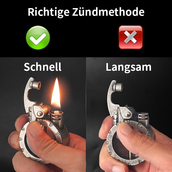 🔥Letzter Tag 49% RABATT🎁Vintage Kerosin-Feuerzeug