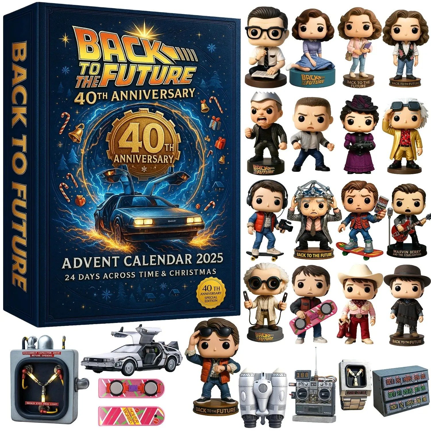 🔥Last Day 50% OFF -🎄Back to the Future 40th Anniversary Advent Calendar 2025