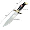 Second generation outdoor self-defense fruit eating meat barbecue straight knife