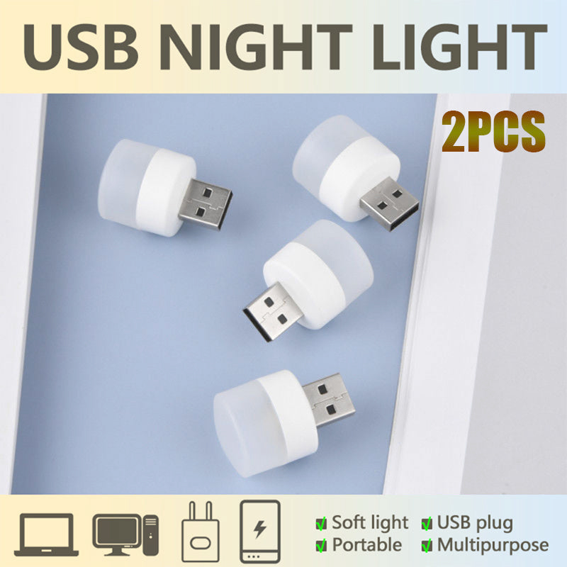 (Spring Hot Sale- 48% OFF) Mini USB Night Light(3 PCS) - 🔥Buy 2 Sets Free Shipping