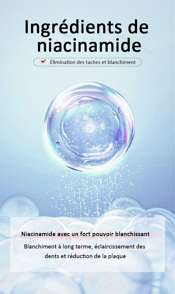 🏆Dernier jour 49% de réduction🦷 Dentifrice blanchissant à la niacinamide – Pour des dents plus saines et plus blanches !
