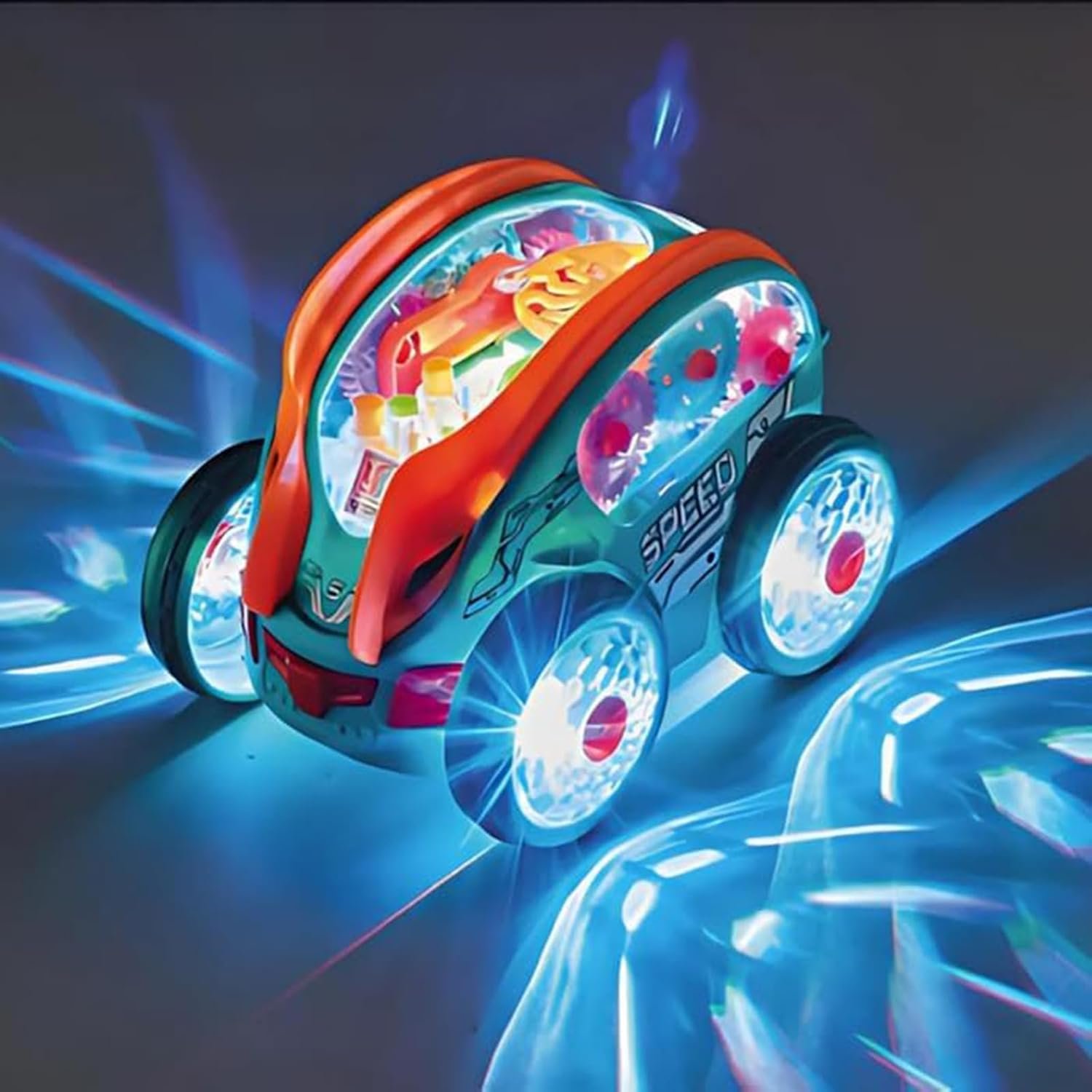 🎄(Christmas Hot Sale - 49% Off) Dynamic Gear-Powered Car with LED Lights