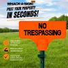 ⚠No Trespassing Sign – ☀UV Resistant & Weatherproof