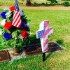 💝American Flag Eternal Light Cross In Memory of a Favorite Person