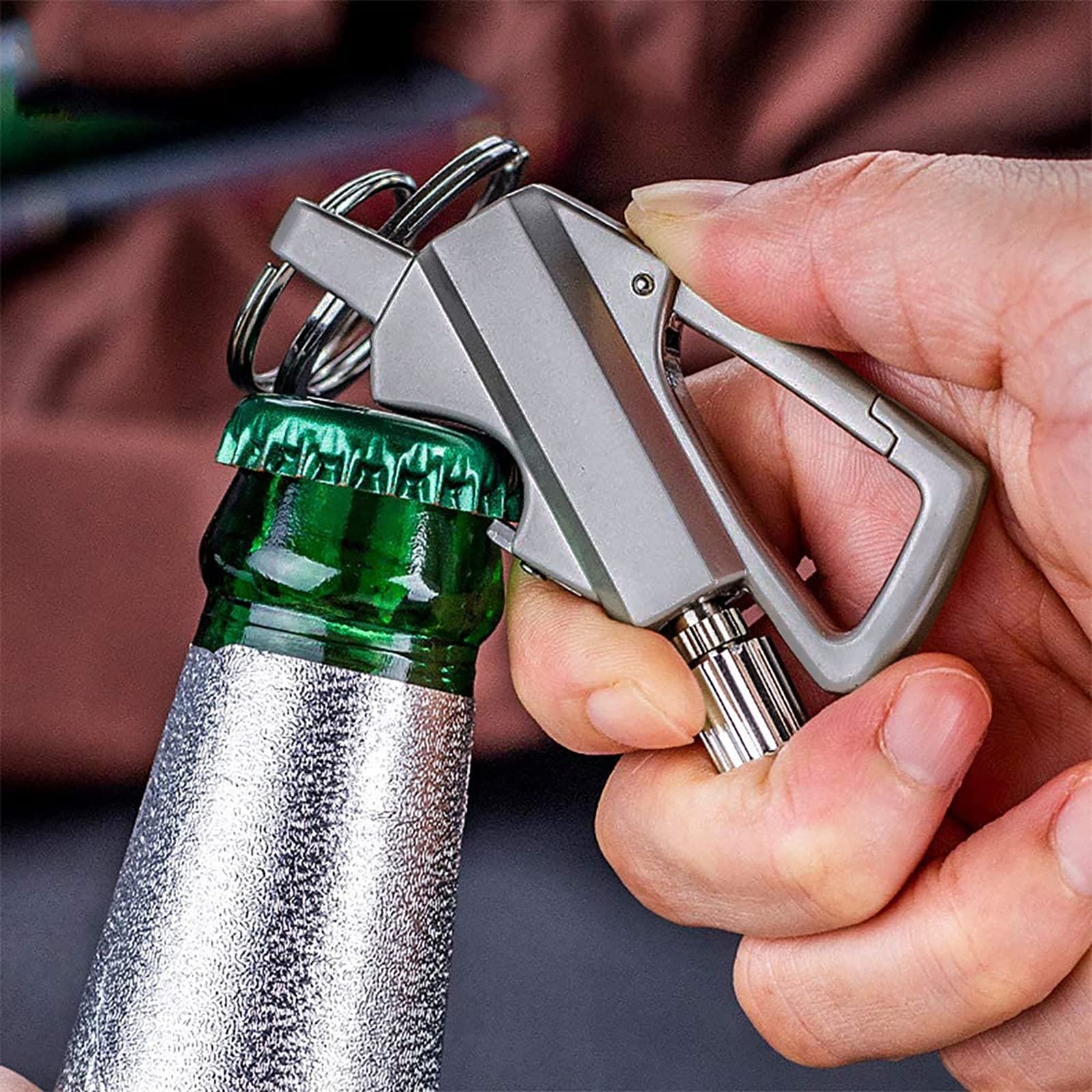 🔥LAST DAY 49% OFF🔥Permanent Match Infinity Lighter with Multitool Keychain Bottle Opener