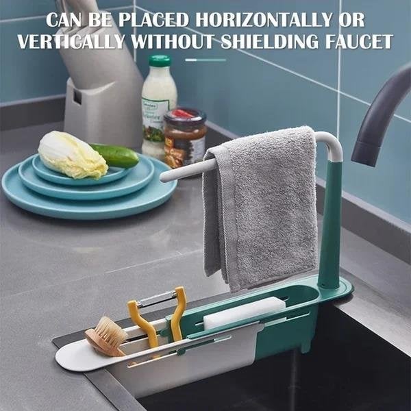 🔥HOT SALE NOW-49% OFF-Telescopic Sink Storage Rack（BUY 3 GET EXTRA 20% OFF）