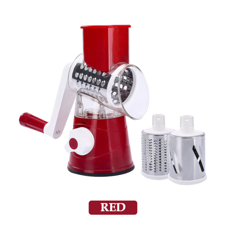 (🌲Early Christmas Sale- SAVE 48% OFF)3 in 1 Rotary Cheese Grater Vegetable Slicer(BUY 2 GET FREE SHIPPING)