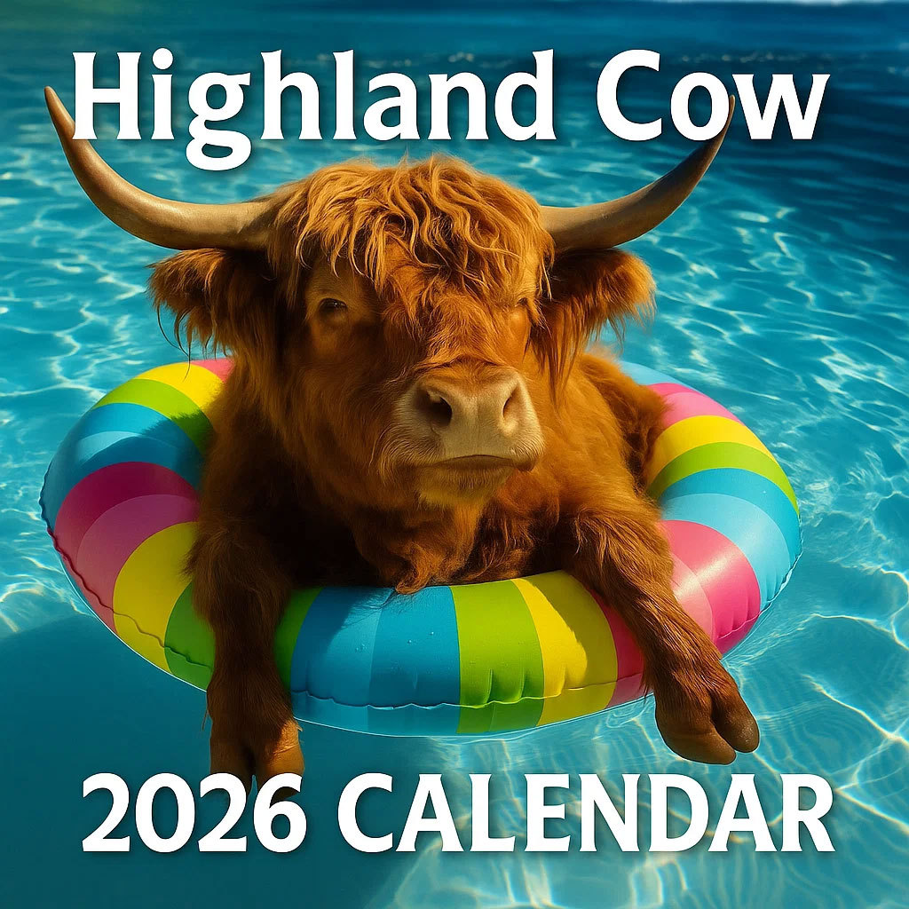 🎁2026 Highland Cow Wall Calendar🐮