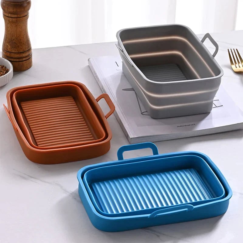 🔥Last Day Promotion 70% OFF🔥Foldable Air Fryer Silicone Baking Tray