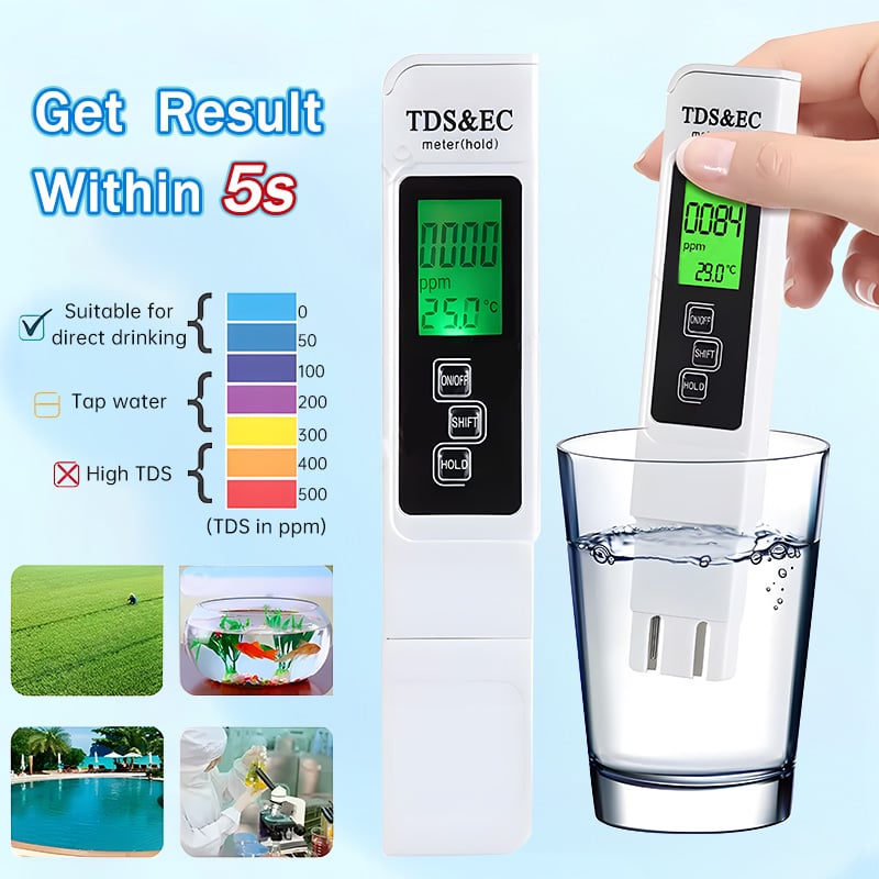💥LAST DAY SALE 50% OFF💥2025 All-New 4 in 1 Digital Water Tester⚡BUY 3 GET 1 FREE