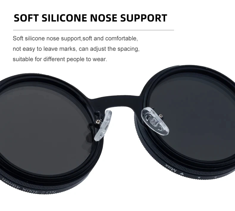 LUMNIX™ Adjustable ND Filter Sunglasses – 9-Level Light Control