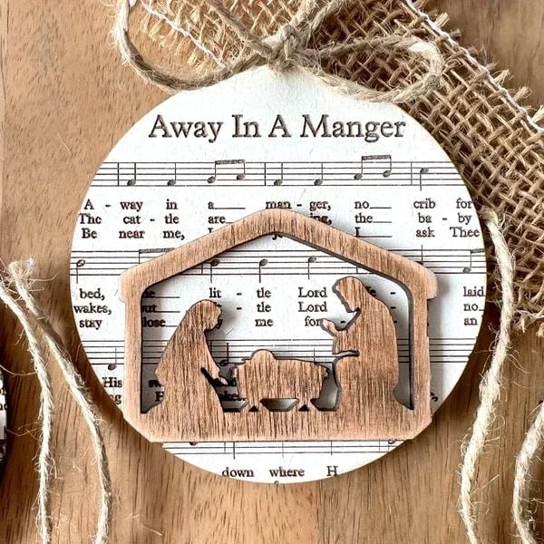 🔥Early Christmas Pre-Sale-49% OFF🎵-Music Sheet Nativity Ornament