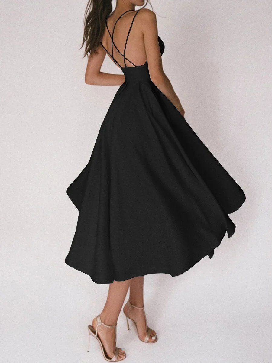 TikTok 🔥Last Day Promotion 48% OFF-💃-Elegant strappy V-neck dress👗💐