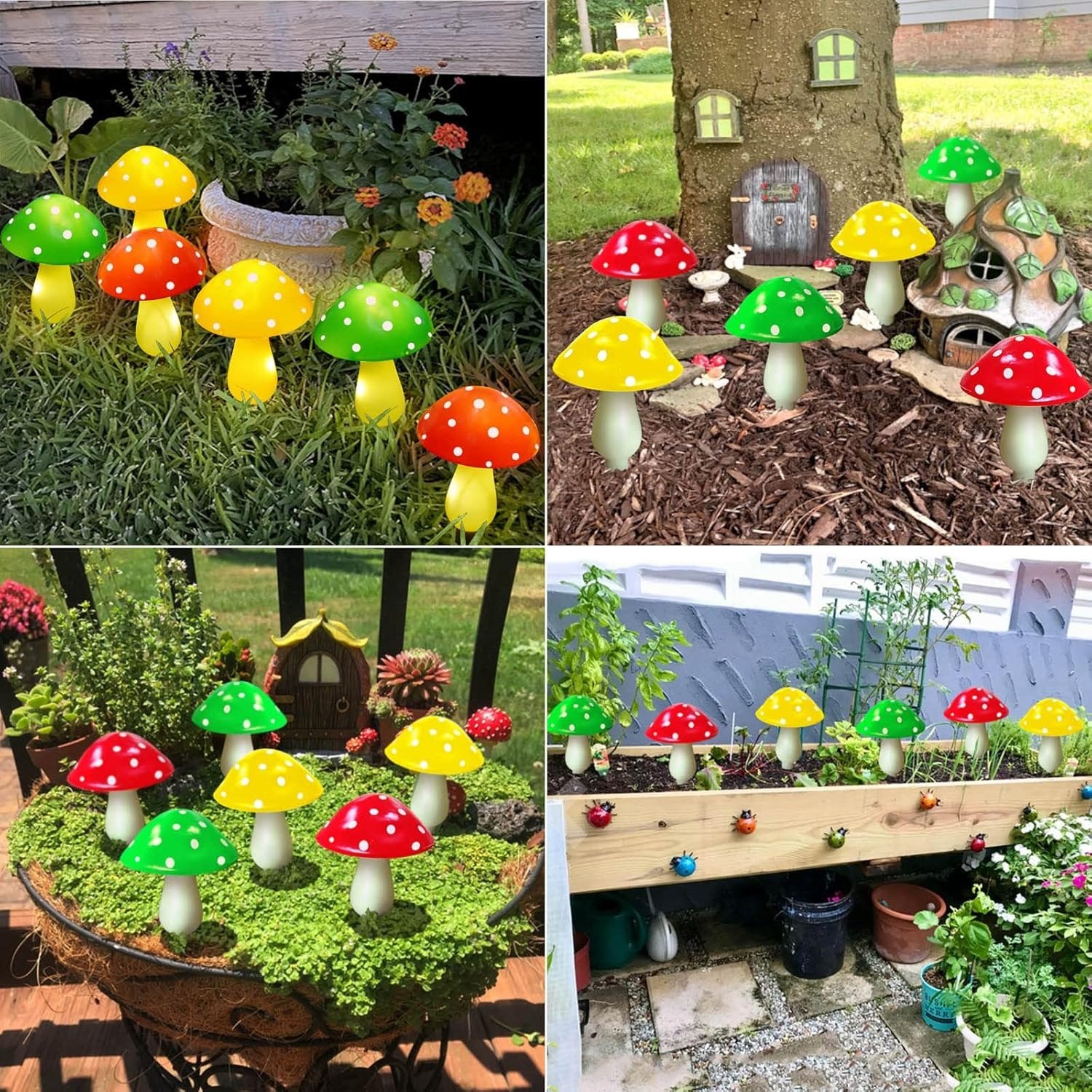 🔥Last Day 50% OFF - Rainproof mushroom solar lamp: garden decoration