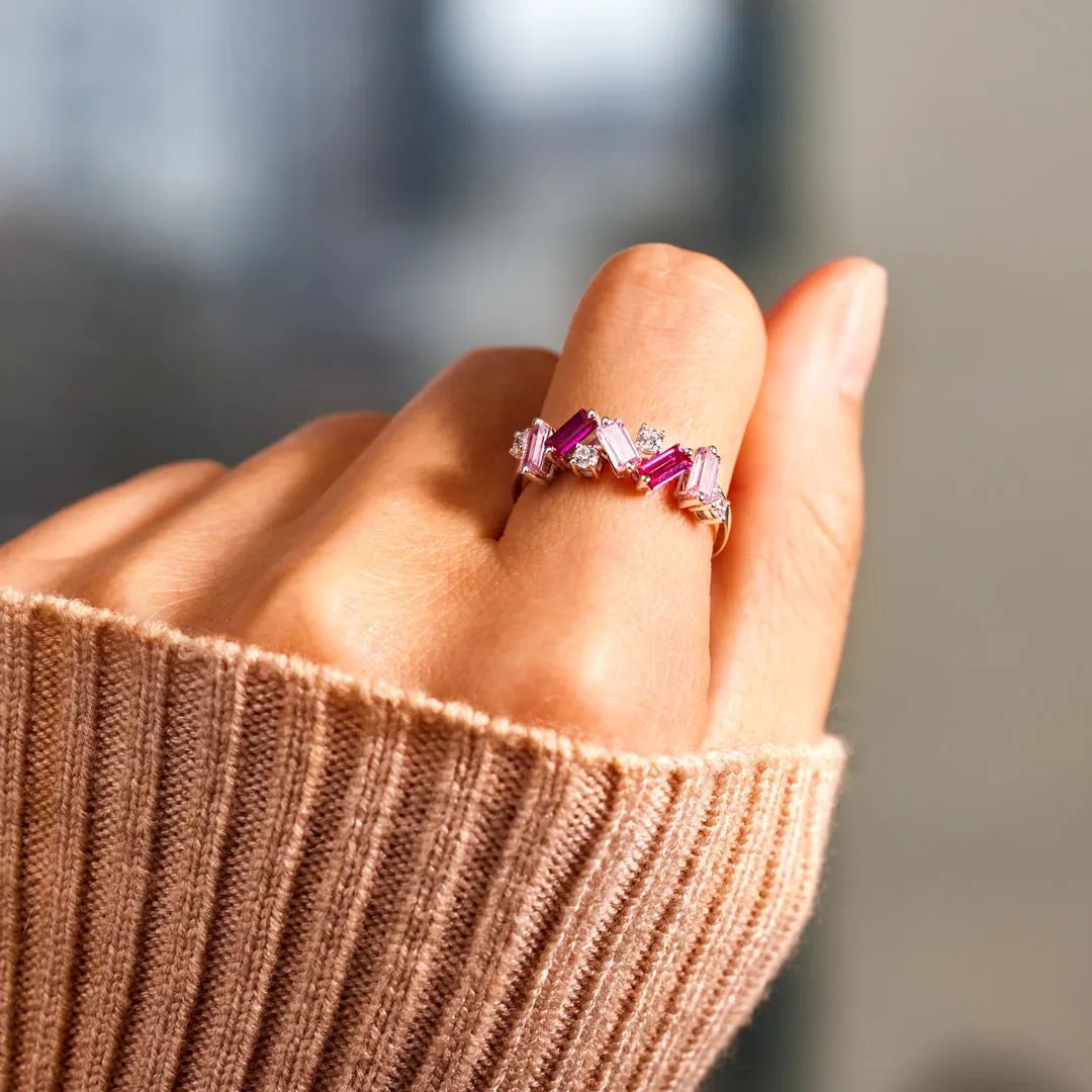 🎗️For Self - I Am Enough Pink Diamond Ring