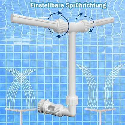 ✨Letzter Tag 49 % Rabat🔥Solar-Poolbrunnen mit Doppelbogenbeleuchtung
