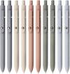 Gel Pens, 5 Pcs 0.5mm Black Ink Pens Fine Point Smooth Writing Pens, High-End Series Pens for Journaling Note Taking, Cute Office School Supplies Gifts for Women Men (Morandi)