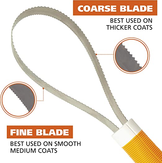 Horse Double Sided Shedding Blade with a Coarse