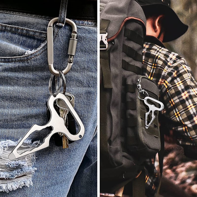 ⚡⚡Last Day Promotion 48% OFF - Outdoor Multifunctional Keychain🔥BUY 3 GET 1 FREE