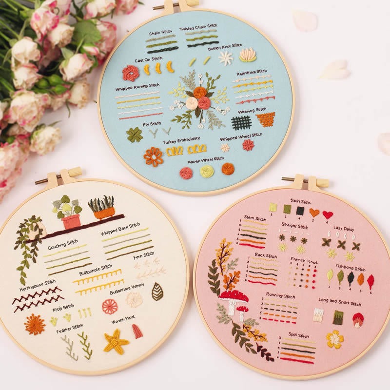 (🔥BUY 2 GET 1 MORE🔥) - 🤗Embroidery Starter Kits for Beginners Adults Kids DIY Handmade🤗