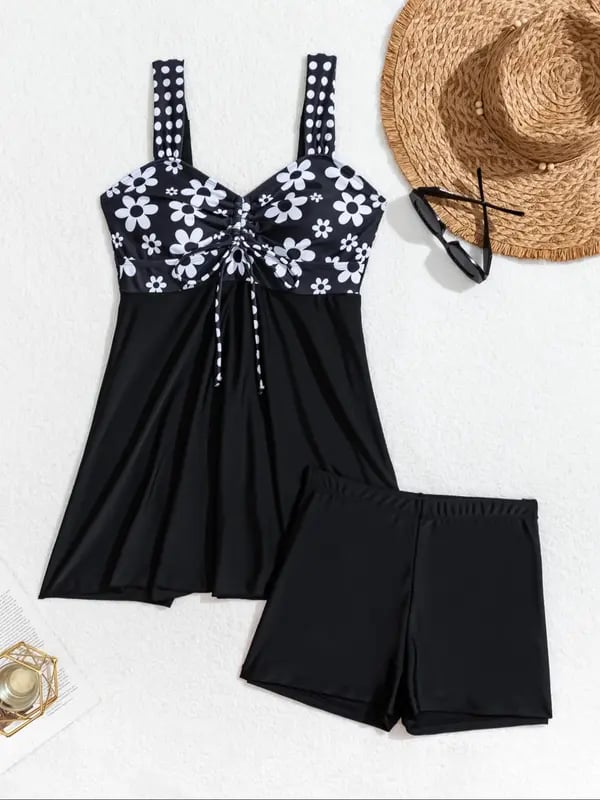 🔥👙2025 Women's V Neck Swimdress