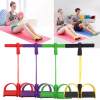 4-Tube Foot Pedal Resistance Band Elastic Pull Rope Fitness Equipment