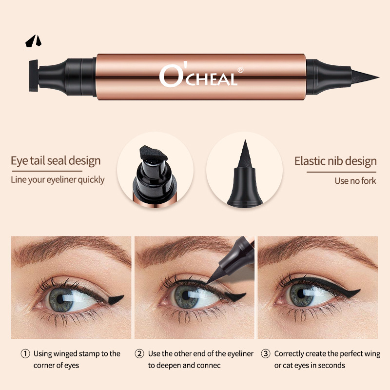 TikTok 🔥Last Day Promotion 48% OFF-🎁-Cleopatra 2-in-1 Eyeliner