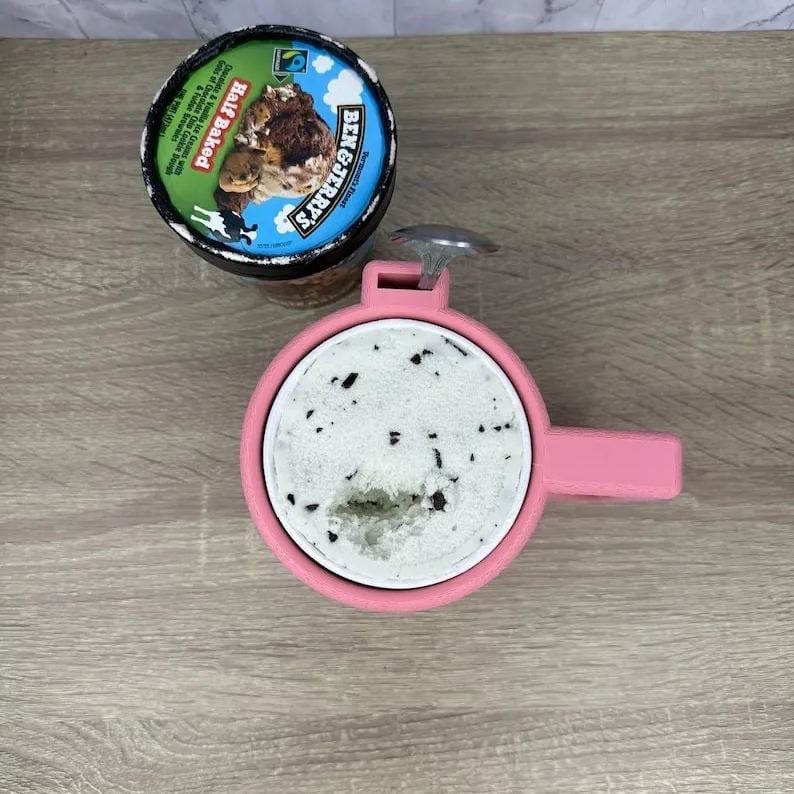 🎁TikTok Last Day Sale - 70% OFF🎉The Ultimate Ice Cream Pint Holder🍦Keep Your Hands Cozy & Your Ice Cream Cold! 🍨