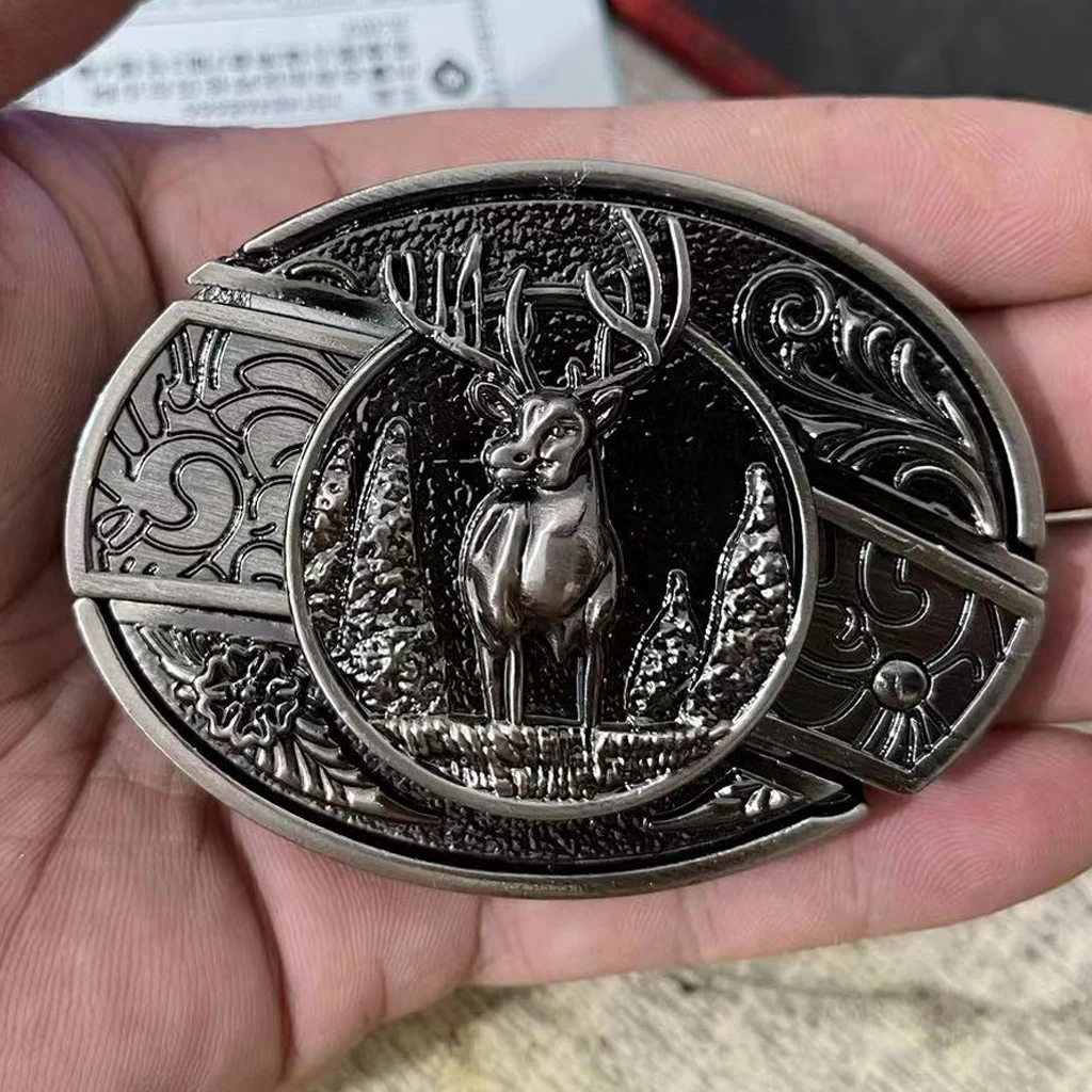 🎅Last Day Sale 50% OFF🌲Fashion Punk Genuine Leather Belt With Knife