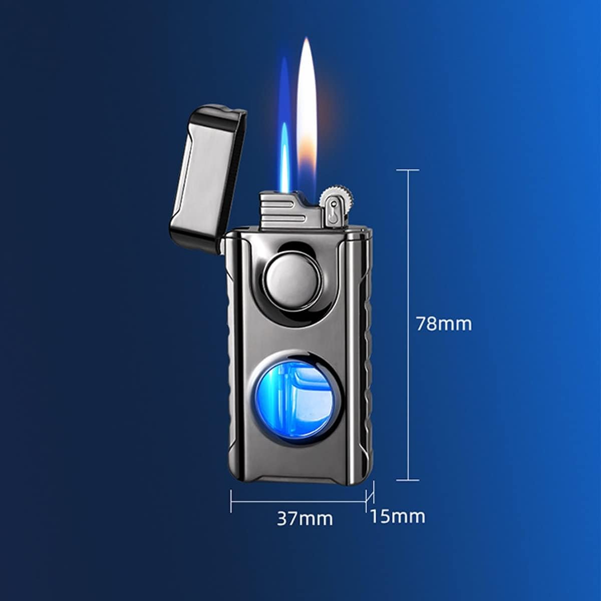 🔥Limited Time Sale 48% OFF🎉Double Fire Windproof Lighter Torch-Buy 2 Get Free Shipping