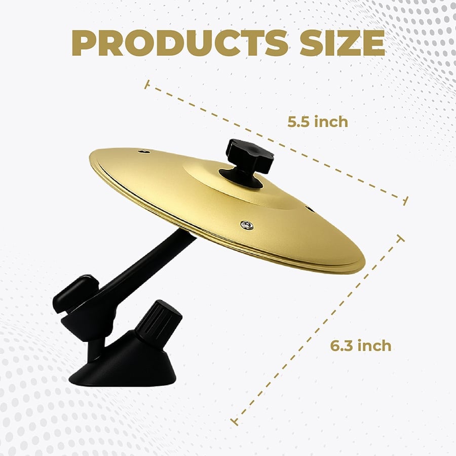 ⏰LAST DAY SALE 50% OFF💥Mini Car Drum Cymbal – Air Vent Mount with Adjustable