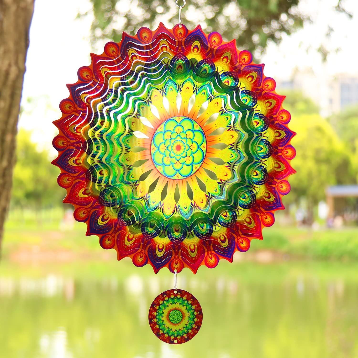 ⚡Clearance Sale 70% OFF丨Stainless Steel Wind Spinner - Stunning 3D Effect