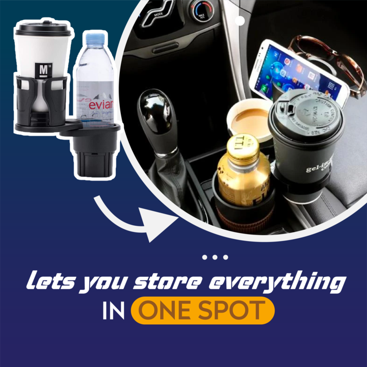 (Summer Flash Sale- 50% OFF) All Purpose Car Cup Holder And Organizer