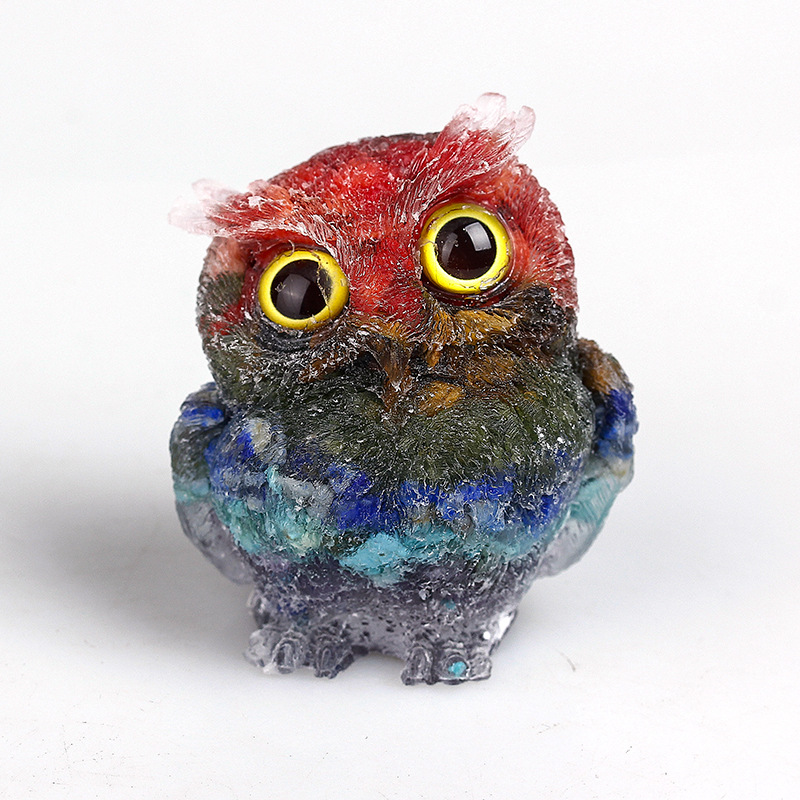 (🔥Last day promotion- 49% OFF) Natural Crystal Gemstone Owl