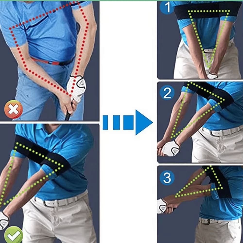 🔥Last Day Promotion 48% OFF-🎁-Golf Wrist Correction Trainer & Arm Band Set🏌️