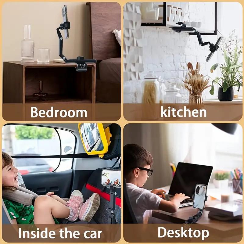 🎁Last Day Sale - 70% OFF🎉1080° Multi-function Sun Visor Universal 360 Degree Rotating Phone Holder Suitable for Any Scene Car Holder