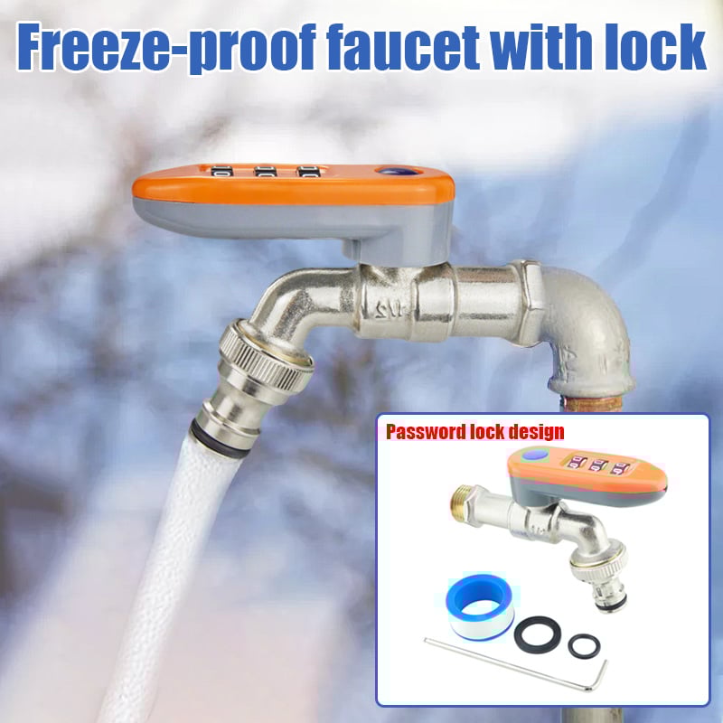 🔥1/2'' Freeze-proof faucet with password lock