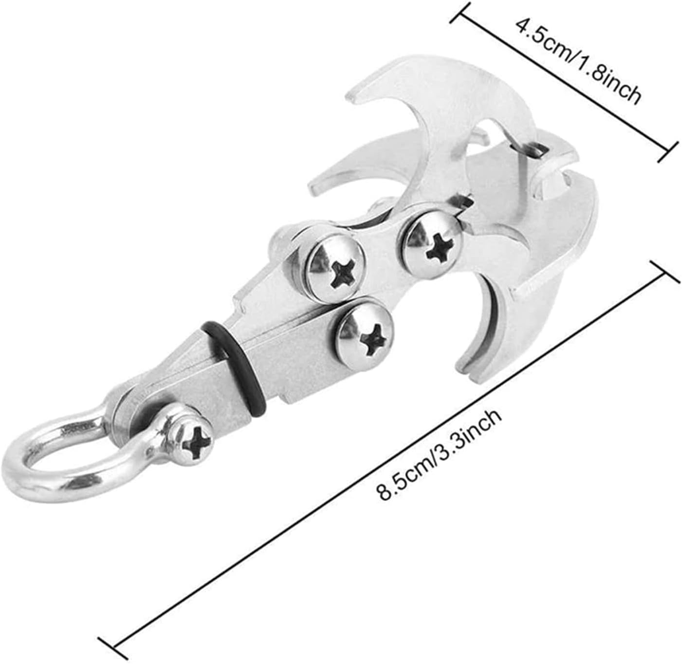 (🔥Last Day Promotions - 50% OFF) Multifunctional Stainless Steel Outdoor Carabiner Hook, BUY 5 GET 3 FREE  & FREE SHIPPING