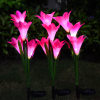 (❤️Mother's Day Flash Sale - 70% OFF) Spring Artificial Lily Solar Garden Stake Lights, Buy More Save More