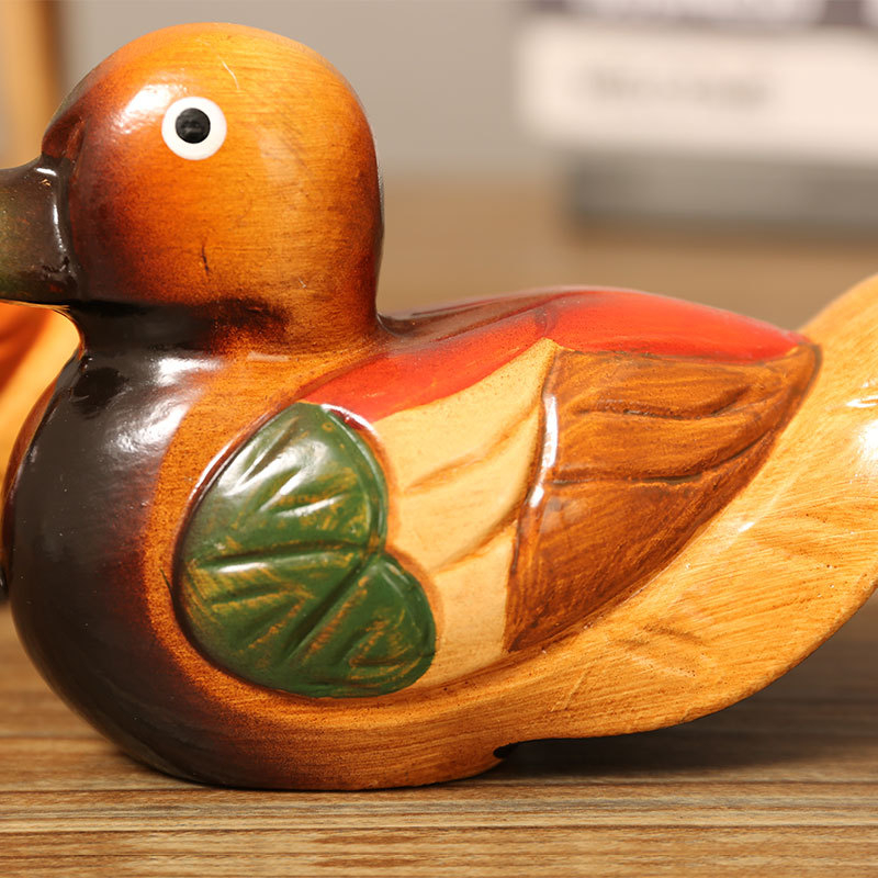 🔥Wooden Mandarin Ducks Display Ornament- Buy 2 Get Extra 10% Off