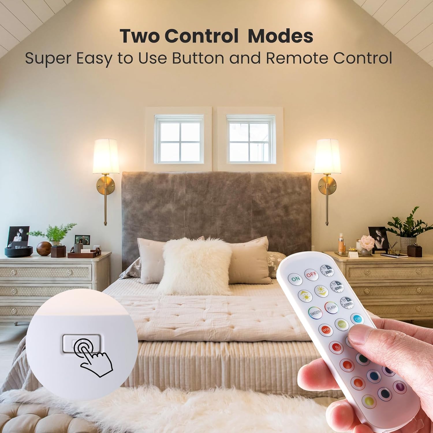 🔥Last Day Promotion 50% OFF💥3 Color Temperature Dimmable E26 Wireless Detachable LED Charging Bulb