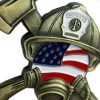 Firefighter Challenge Coin - Fire Respirator Axe Shape