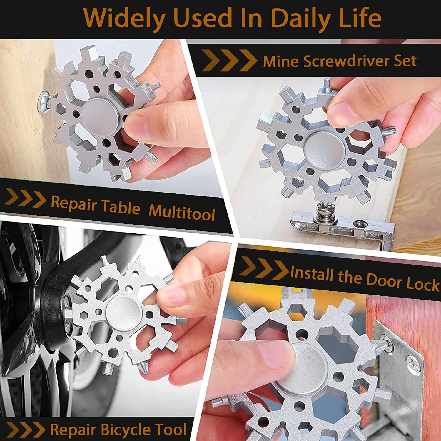 Early Spring Hot Sale 48% OFF -22-in-1 Snowflake Multi-tool with Fidget Spinner