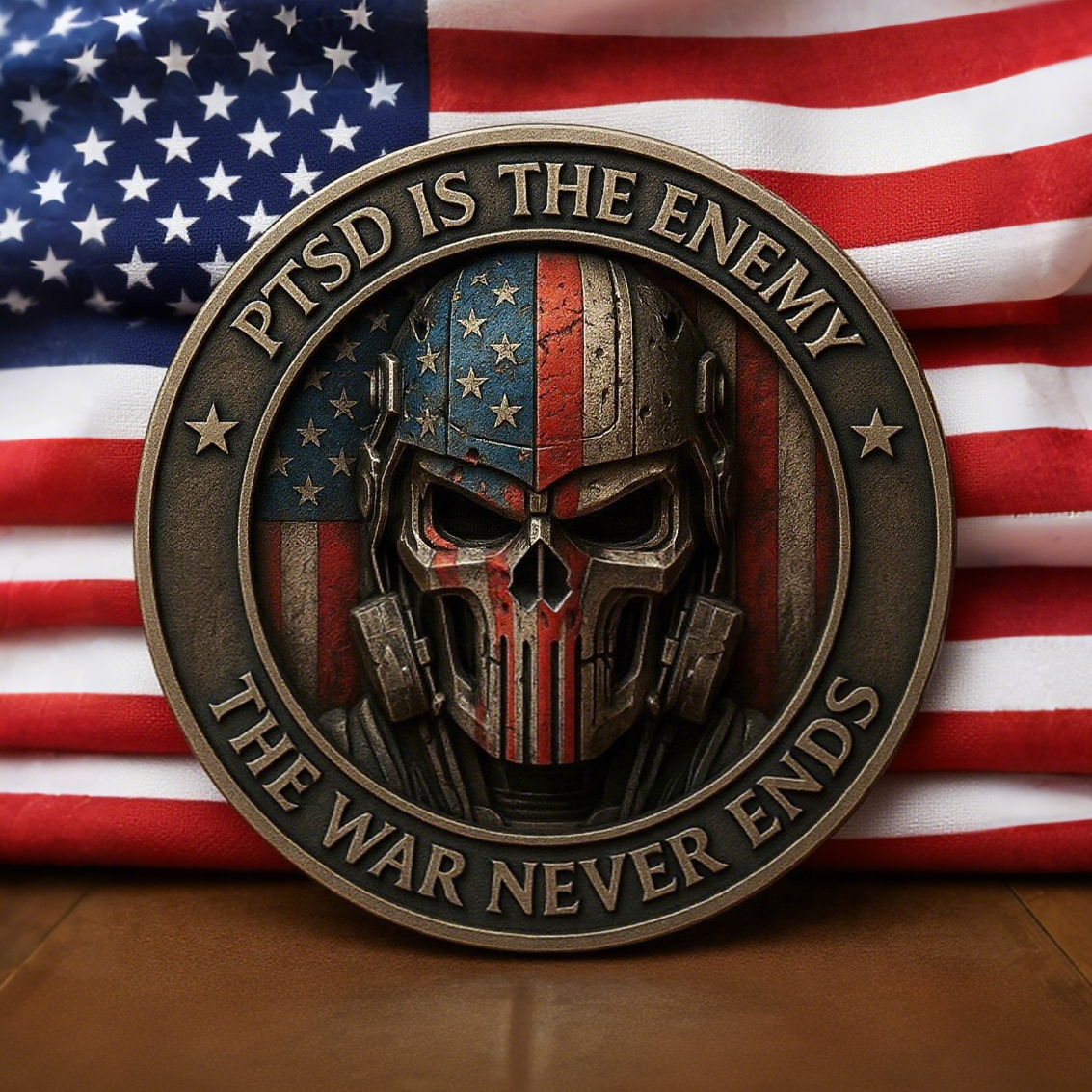 ⚡️Flash Sale 60% OFF - 🎖️PTSD Awareness Veterans Challenge Coin