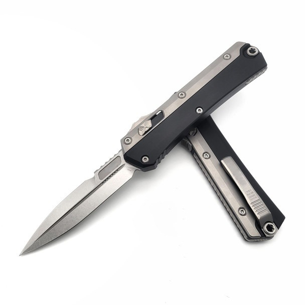 🔥CLOESOUTS 70% OFF🔥 Glykon OTF Automatic Knife Black Al + Ti (3.75