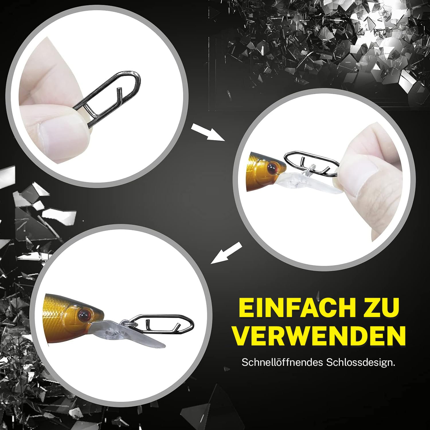 SCHNELLER KÖDERWECHSEL - Hochfester Angelhaken