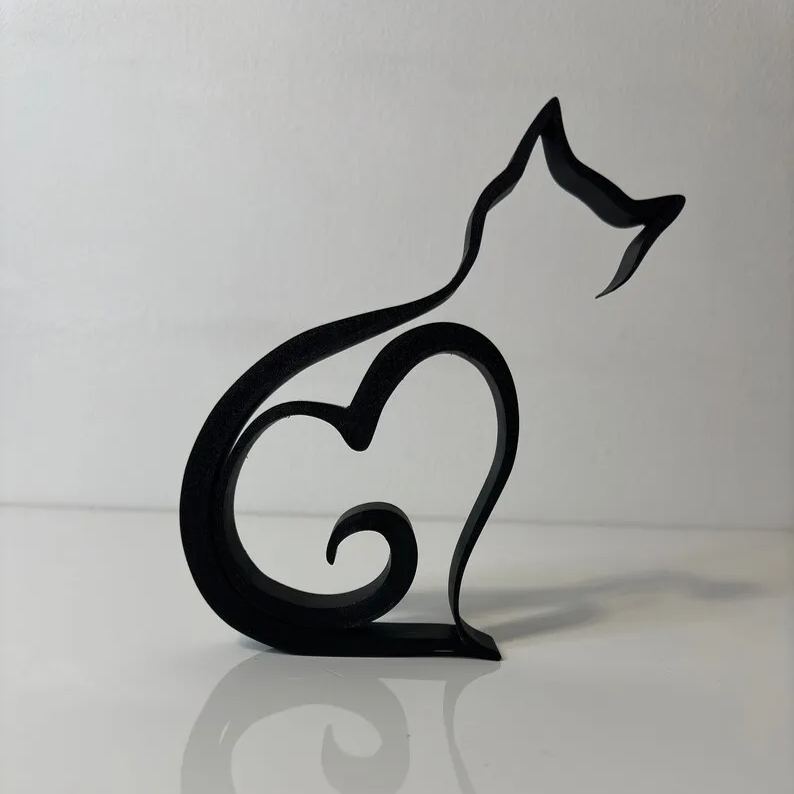 Cat Minimalistic Sculpture