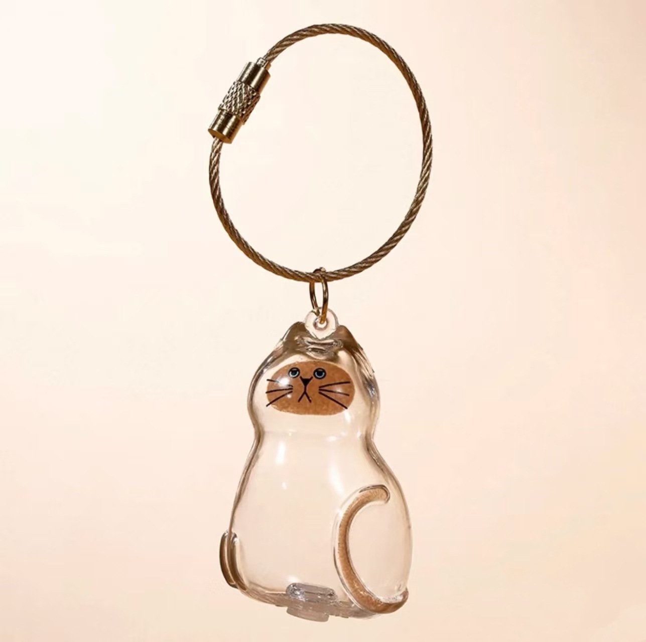 😻💕Cat Hair Collector Keychain Charm - Memorial Storage Box