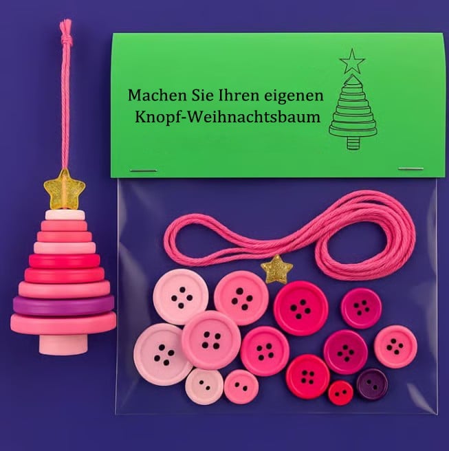 🔥Kaufe 3 Erhalte 1☃️DIY-Knopf-Schneemann-Ornament-Kit