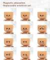 LAST DAY 49% OFF🔥Charming Little Wooden Figure That Sways with 12PCS Magnetic Expressions